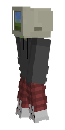 Black skin: body, left side render