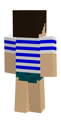 Blue skin: body, back render