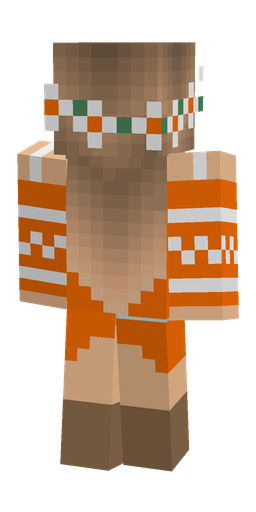 Brown skin: body, back render