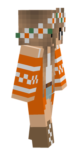 Brown skin: body, right side render