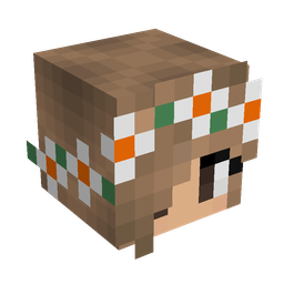 Brown skin: head render