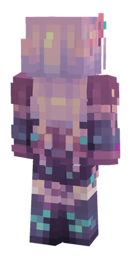 Pink skin: body, back render