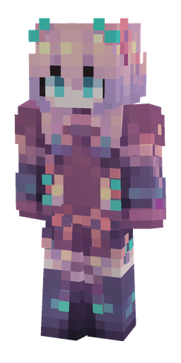 Pink skin: body, front render