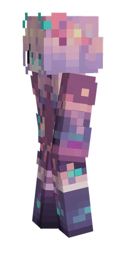 Pink skin: body, left side render