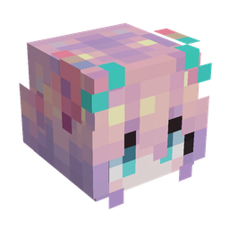 Pink skin: head render
