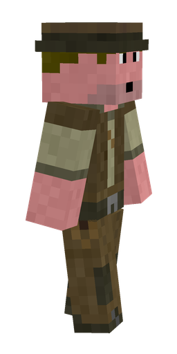 Brown skin: body, right side render