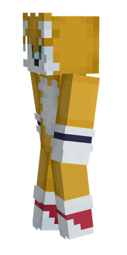 Blue skin: body, left side render
