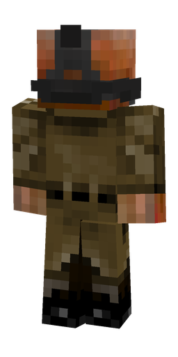 Black skin: body, back render