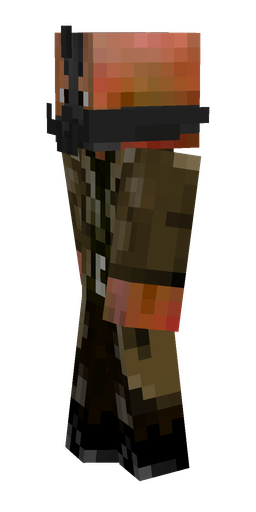 Black skin: body, left side render