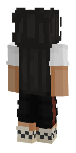 Black skin: body, back render