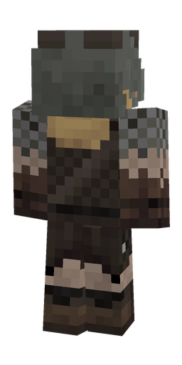 Brown skin: body, back render