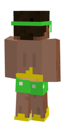 Brown skin: body, back render