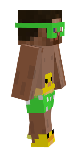 Brown skin: body, right side render