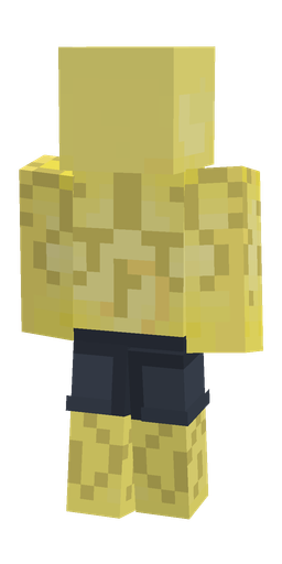 Blue skin: body, back render