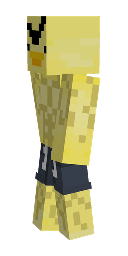 Blue skin: body, left side render