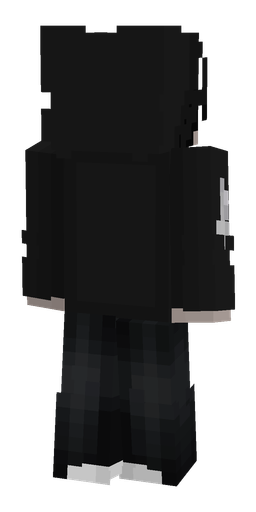 Black skin: body, back render
