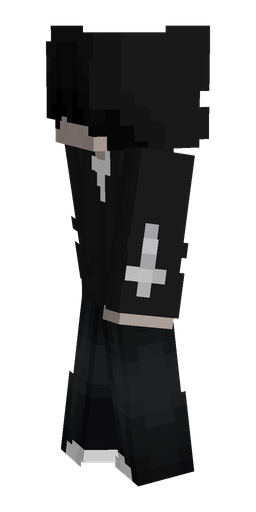 Black skin: body, left side render