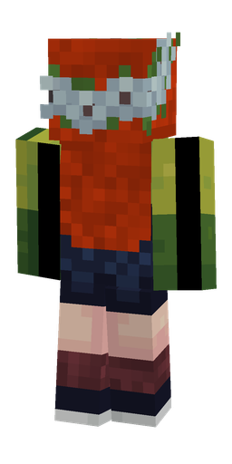 Blue skin: body, back render