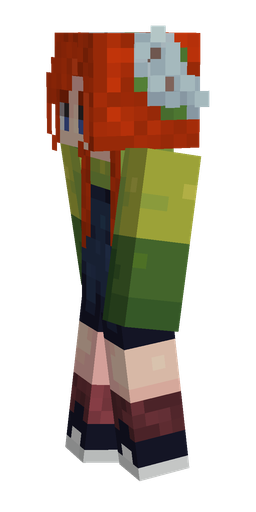 Blue skin: body, left side render