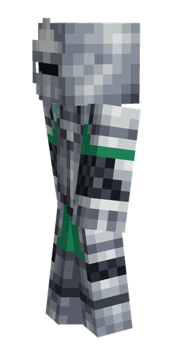 Black skin: body, left side render