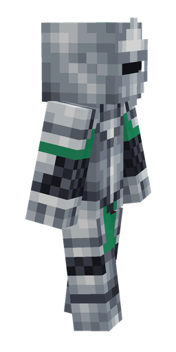 Black skin: body, right side render