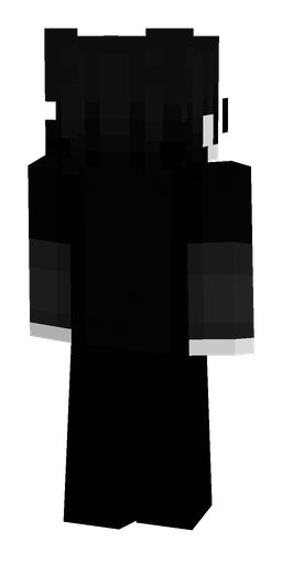 Black skin: body, back render