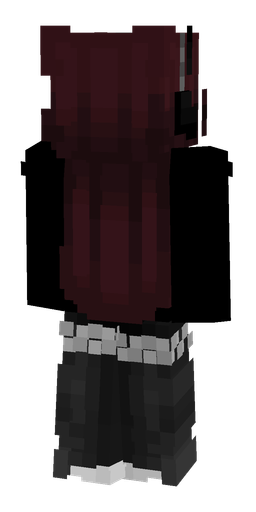 Black skin: body, back render