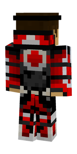 Black skin: body, back render