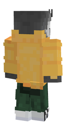 Black skin: body, back render