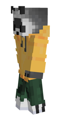 Black skin: body, left side render