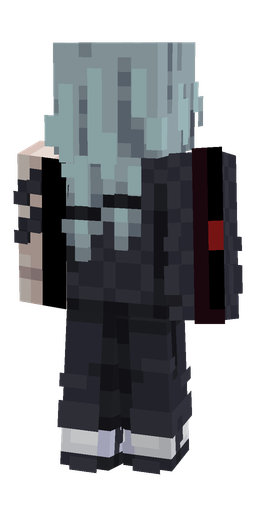 Black skin: body, back render