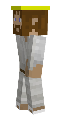Brown skin: body, left side render
