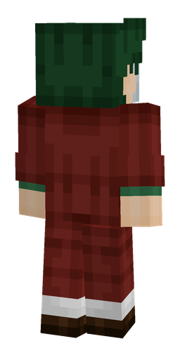 Green skin: body, back render