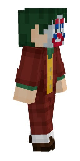 Green skin: body, right side render