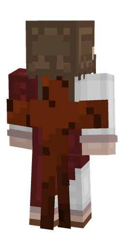 Brown skin: body, back render