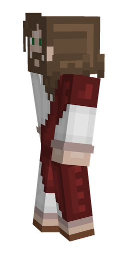 Brown skin: body, left side render