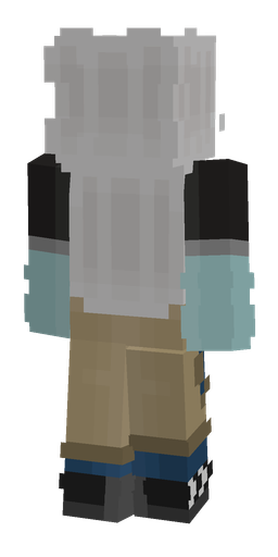 Black skin: body, back render