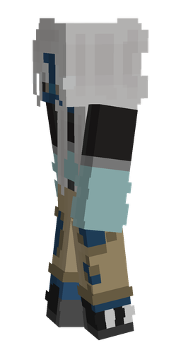 Black skin: body, left side render