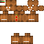 Brown skin: raw texture render