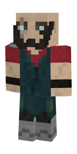 Blue skin: body, front render