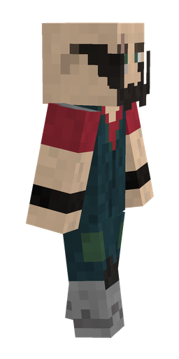 Blue skin: body, right side render