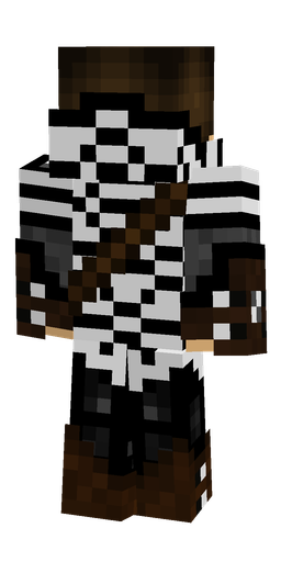 Black skin: body, back render