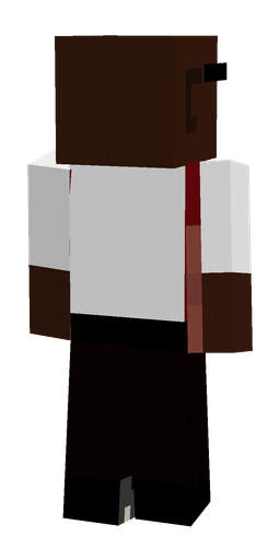 Black skin: body, back render
