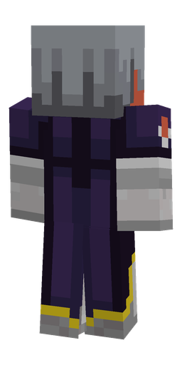 Black skin: body, back render