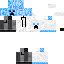Black skin: raw texture render
