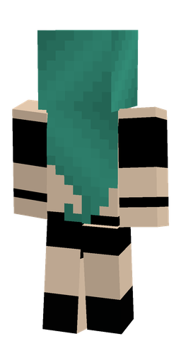 Black skin: body, back render