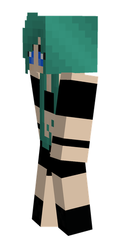 Black skin: body, left side render