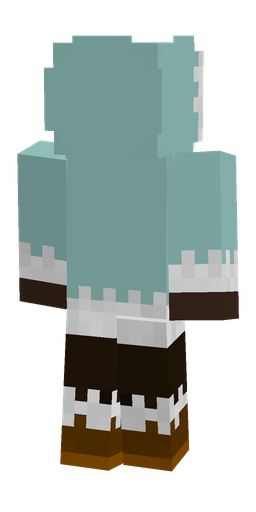 Blue skin: body, back render