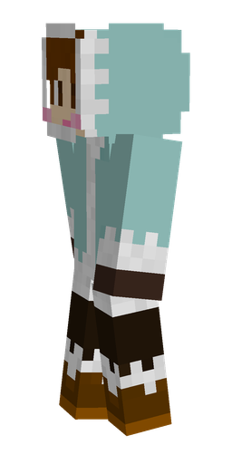 Blue skin: body, left side render