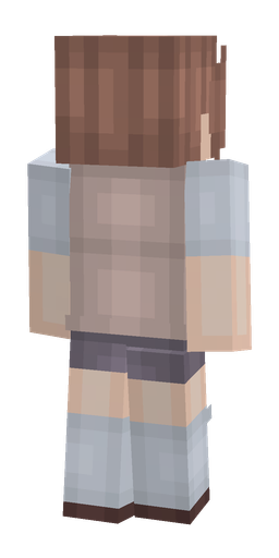 Blue skin: body, back render